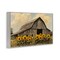 Stupell Industries Barn In Sunflower Field Framed Giclee, design by Franklyn Gregory